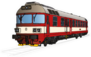 Technical Illustration Of Train, Locomotive Red Sticker