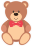 Teddy With Tie Sticker