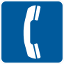 Telephone Sign Sticker