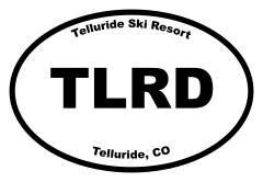 Telluride Ski Resort Oval Sticker