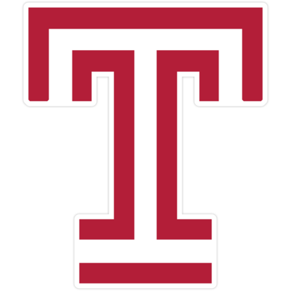 Temple University Owls NCAA Logo Sticker
