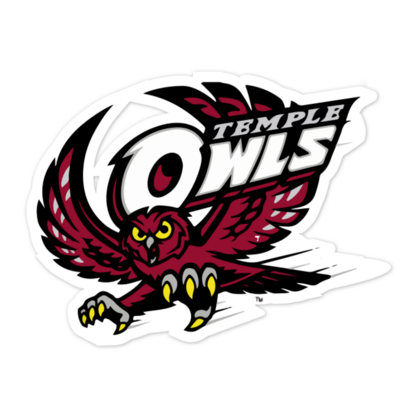 Temple University Owls NCAA Logo Sticker