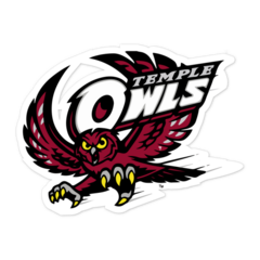 Temple University Owls NCAA Logo Sticker