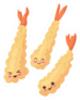 Tempura Fried Shrimp Cartoon Sticker