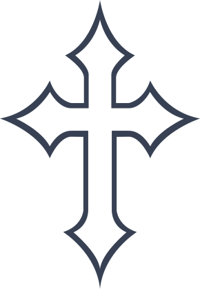 Tender Cross Outline Sticker