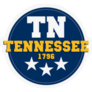 Tennessee Inscription And Founded 1796 Retro Sticker