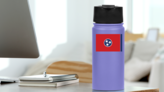 Tennessee Tn State Flag Sticker on a Water Bottle (New) example