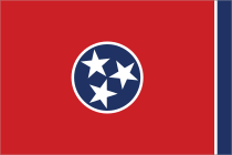 Tennessee Tn State Flag Sticker