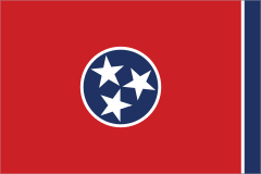Tennessee Tn State Flag Sticker