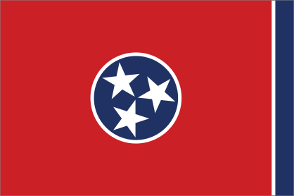 Tennessee Tn State Flag Sticker