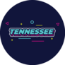 Tennessee Typography Design Sticker