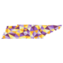 Tennessee U.s. State Polygonal Map Sticker