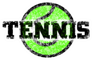 Tennis Ball And Font Sticker