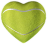 Tennis Ball Heart Sticker