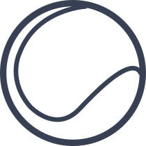 Tennis Ball Line Drawing Sticker