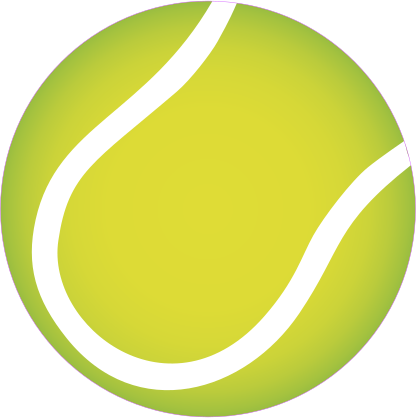 Tennis Ball Printed Full Color Sticker