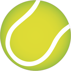 Tennis Ball Printed Full Color Sticker