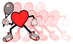 Tennis Love Sticker