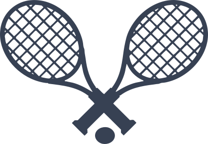 Tennis Racquets And Ball Sticker