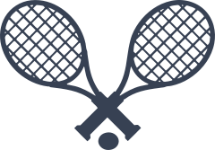 Tennis Racquets And Ball Sticker