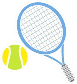 Tennis Sport Icon Sticker