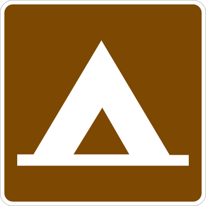 Tent Camping Area Sticker