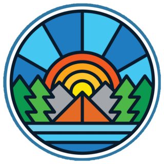 Tent Camping Nature Cartoon Sticker