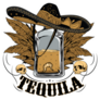 Tequila Lettering, Mexico Skulls And Hat Sticker