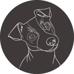 Terrier Head Tilt Sticker