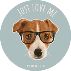 Terrier Love Me Sticker