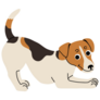 Terrier Play Pose Sticker