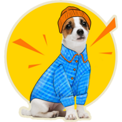 Terrier Pop Art Sticker