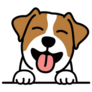 Terrier Pup Smiling Sticker