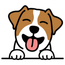 Terrier Pup Smiling Sticker