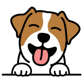 Terrier Pup Smiling Sticker