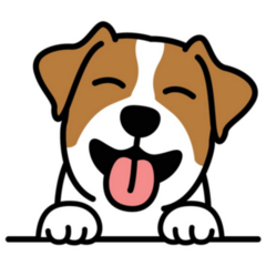 Terrier Pup Smiling Sticker