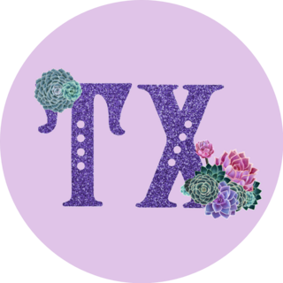 Territory Abbreviation Of Texas Purple Glitter Sticker