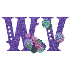 Territory Abbreviation Of West Virginia Purple Glitter Sticker