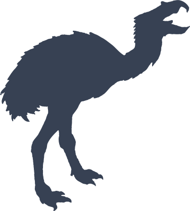 Terror Bird Dinosaur Sticker