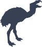 Terror Bird Dinosaur Sticker