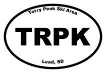 Terry Peak Ski Area Oval Sticker