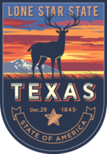 Texas Banner Sticker