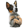 Texas Heeler Puppy Sticker