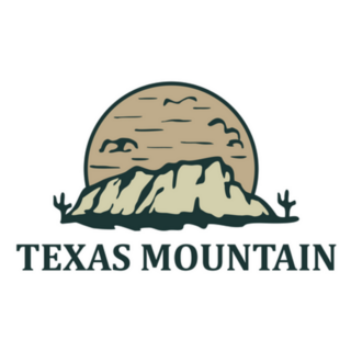 Texas Mountain Modern Sticker