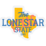 Texas Poster The Lone Star State Trendy Sticker