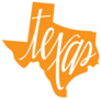 Texas State Outline And Hand Lettering Sticker