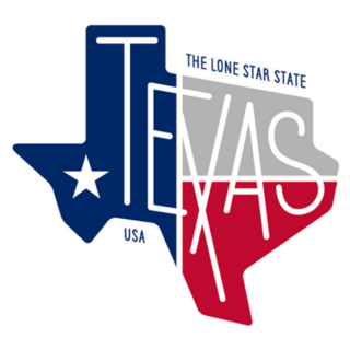 Texas The Lone Star State Illustration Sticker