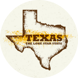 Texas The Lone Star Usa State Creative Sticker