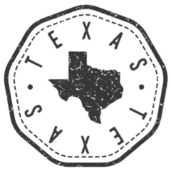 Texas Vintage Postage Design Sticker