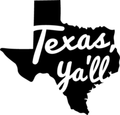 Texas Yall State Sticker